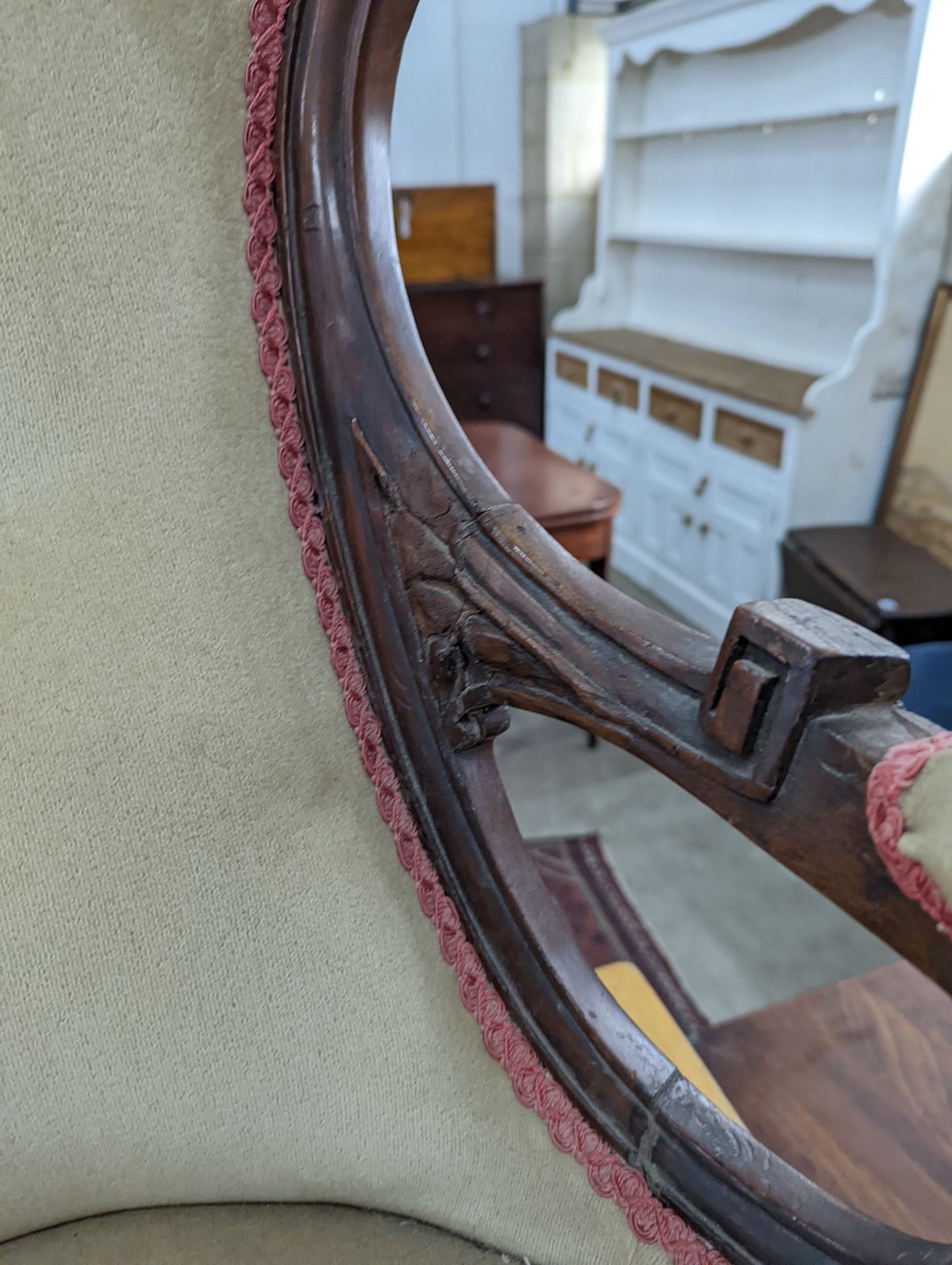 Two Victorian mahogany upholstered open armchairs